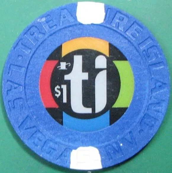 $1 Casino Chip. Treasure Island, Las Vegas, NV. Z18.