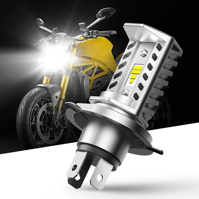 Lampadina Lampada Fascio Hi-Lo Fascio Bianco Luminoso Moto H4 6500K DC 12V