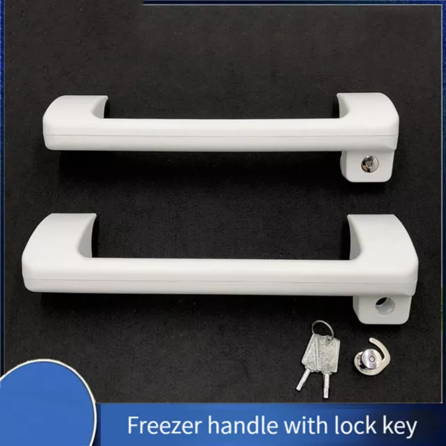 Door Handle with/without Lock Door Lock + Keys for Haier Freezer Refrigerator