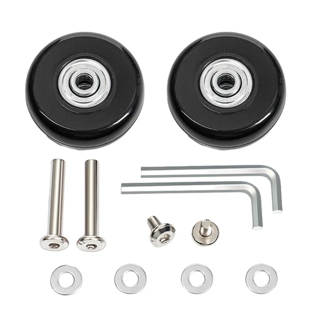 Elastic Durable Wheels Noise frees Wheels for Travel Bags Convenient for Daily 3