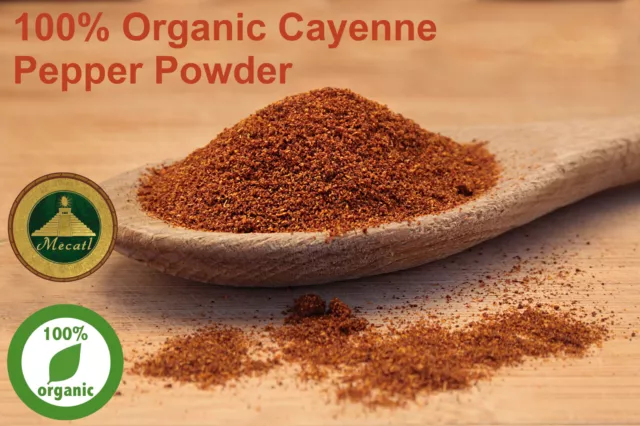 Organic Cayenne Pepper Powder 100% Organic Hot Chilli Powder Spice FREE Postage