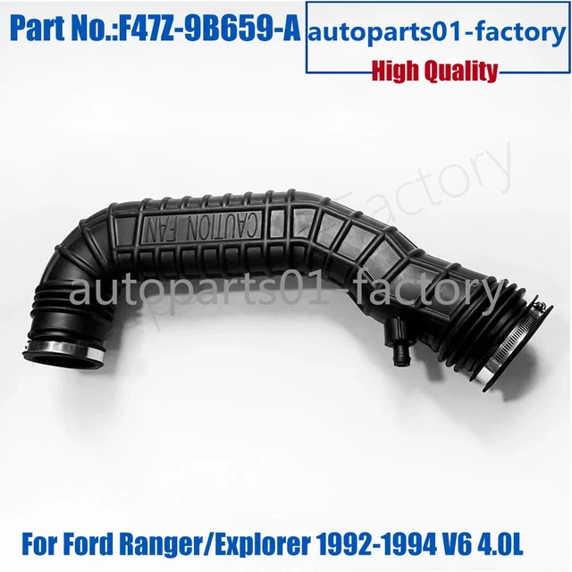 F47Z-9B659-A Air Intake Hose Tube With Clamps Fits For Ford Ranger 1992-1994 Explorer 1992-1994 V6 4.0L Air Intake Tube Replace F47Z9B659A F47Z 9B659 A