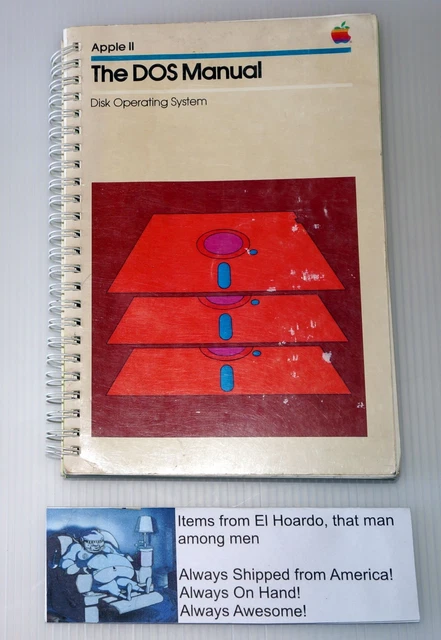 APPLE II 2, the DOS Manual Disk Operating system Retro Computer