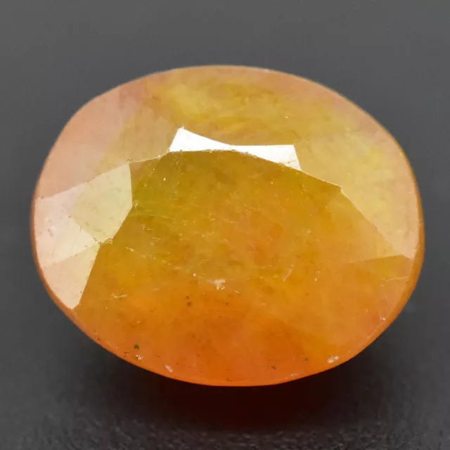 10.10 Cts Natural Orange Tourmaline Oval Cut Certified Gemstone