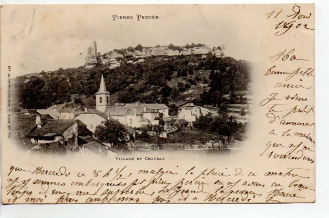 PIERRE PERCEE Vallée de Celles - Meurthe et Moselle - CPA 54 - carte nuage 1900