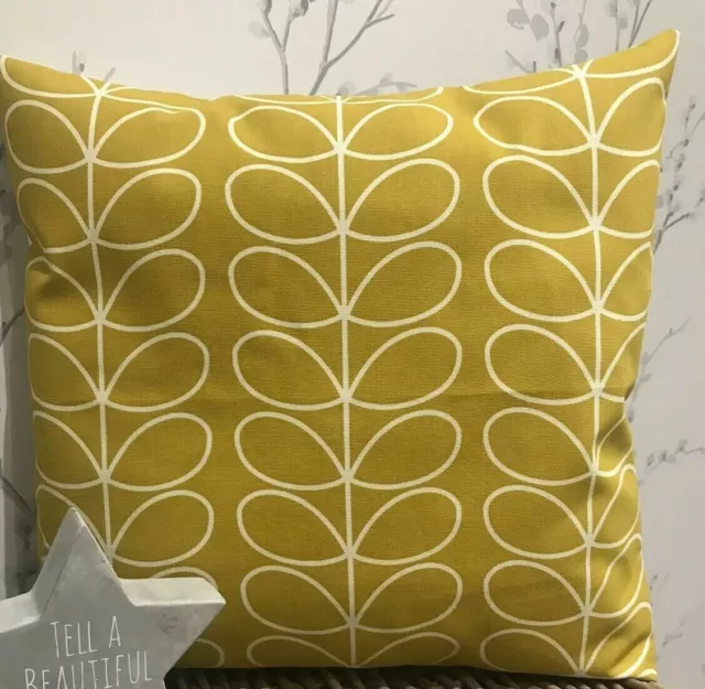 Orla Kiely Cushion Covers Linear Two Coloured Stem Oval Flower Dandelion