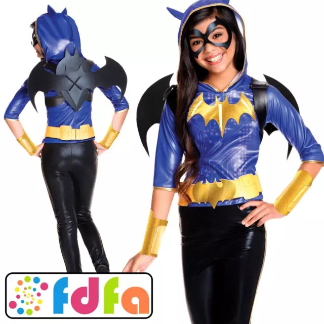 Rubies Official Deluxe Batgirl DC Super Hero Girls Fancy Dress Costume New