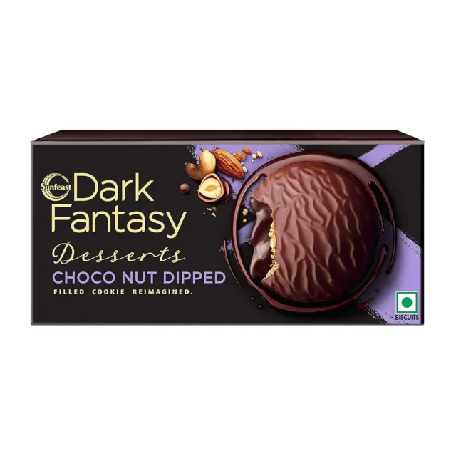 Sunfeast Scuro Fantasy Dessert Choconut Biscotti Cioccolato 100g Confezione Di 1
