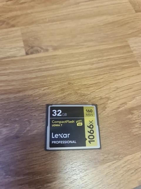 Lexar Professional 32 GB 800x - Tarjeta CompactFlash - 120 MB/s, UDMA 7 - Usada