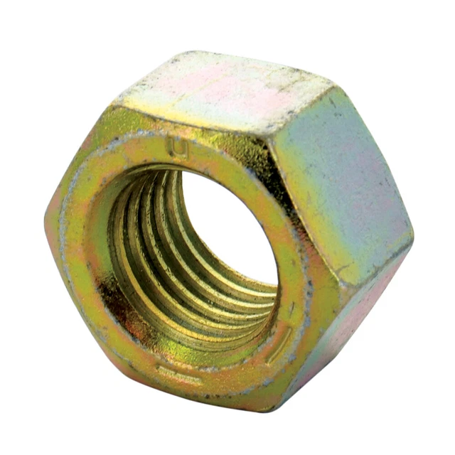 20 Pack NEW 9/16-12 Coarse Yellow Zinc Grade 8 Finished Hex Nut USA 332.916