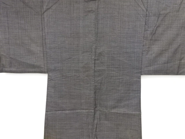 37233# Japanese Kimono / Antique Mens Haori / Doro Oshima Tsumugi