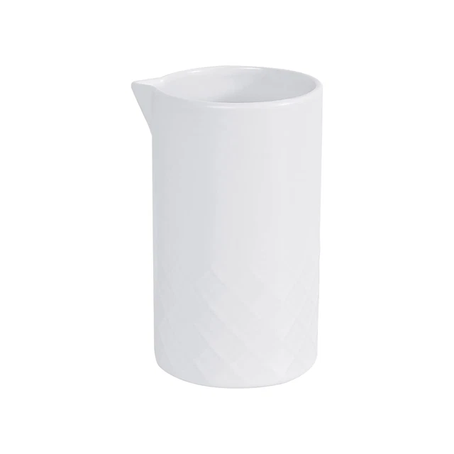 20 fl oz White Ceramic Cocktail Drink Mixing and Stirring Pitcher Glass for B...