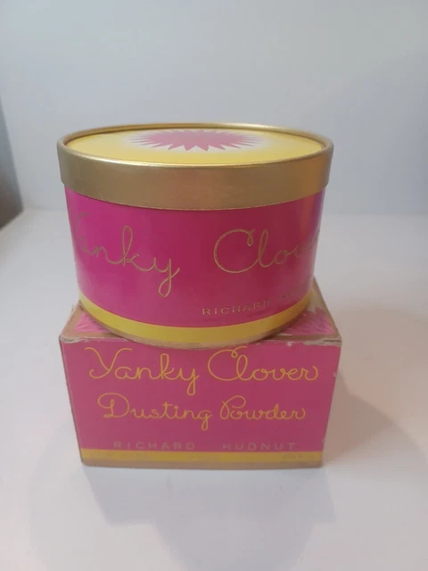 VINTAGE Yanky Clover Dusting Powder 7 Oz  Richard Hudnut New York Paris NIB
