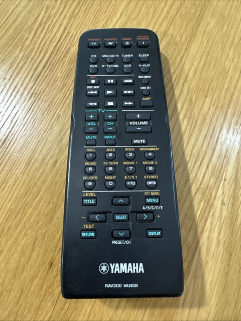 YAMAHA GENUINE REMOTE RAV300 WA22030 For RX-V350, RX-V357 YHT-150