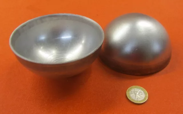 Aluminum Half Sphere / Balls 4.00" Diameter x 2.00 Height, 2 pieces