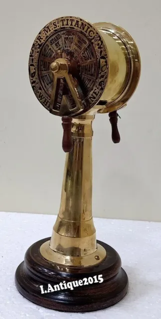Nautical Antique Brass Ship Telegraph Decor Marine Working Engine Vintage