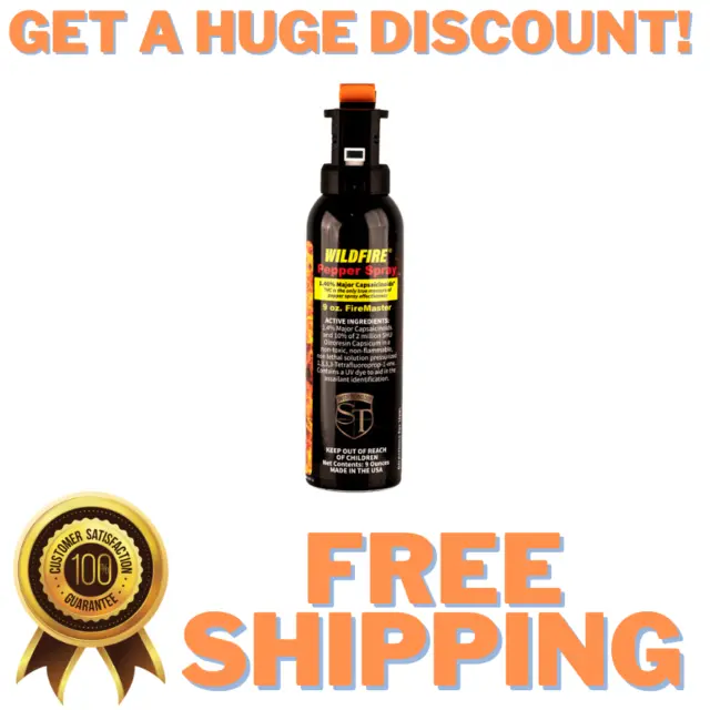 Wildfire Pepper Spray Fire Master 9 oz Self Defense Security Personal Protection