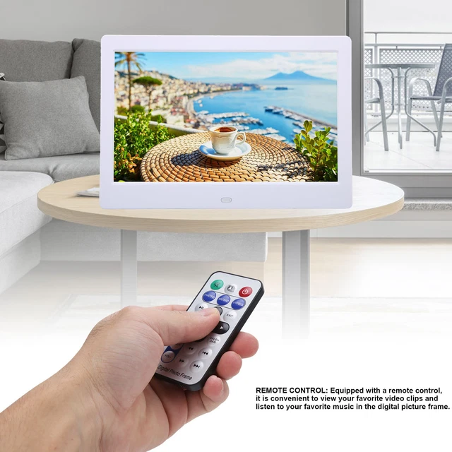 Cornice fotografica digitale HD 10,1 pollici 1024x600 LCD cornice elettronica intelligente BGS