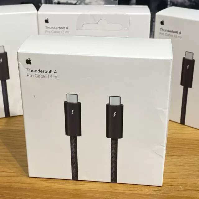 Apple Thunderbolt 4 Pro 3m Cable USB-C MacBook iPad iMac iPhone Original Boxed