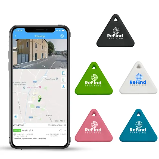 ReFind R3 Smart Tracker. Mini GPS Tag, Live Tracking on Free App Bluetooth 5.0