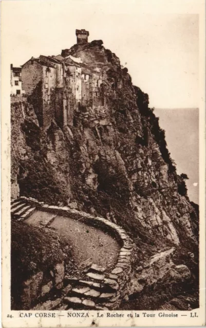 CPA Nonza - Cap Corse - Le Rocher et la Tour Genoise CORSICA - CORSE (1083597)