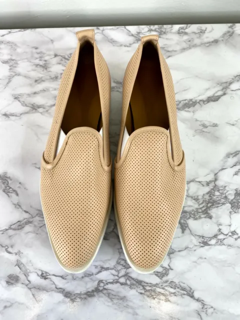 Everlane Women's Pale Pink  Street Shoe Perforated Leather Slide on SZ 10.5