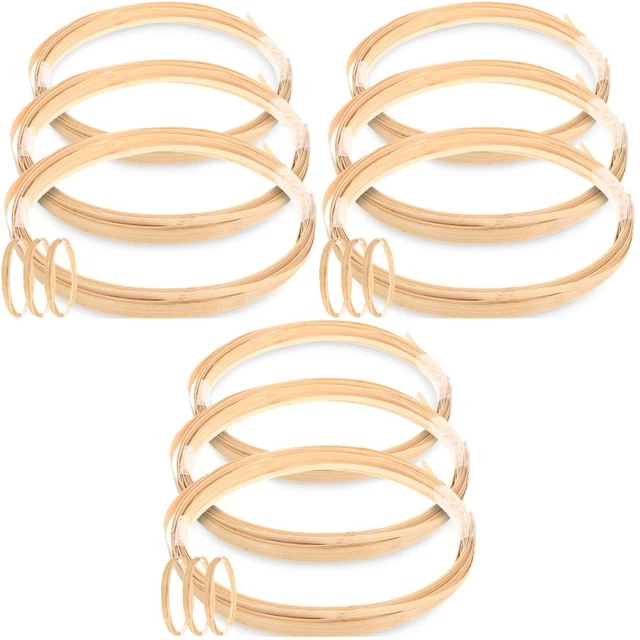 3 piezas 6 paquetes de tiras de bambú para tejer bambú - tiras de tela de cinturón