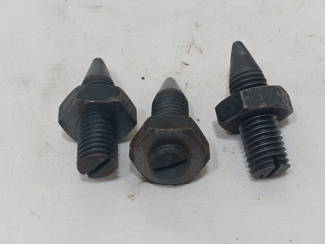 Antique Singer Sewing Machine Treadle Base Pivot Screws And Bolts 1909 Lot Of 3