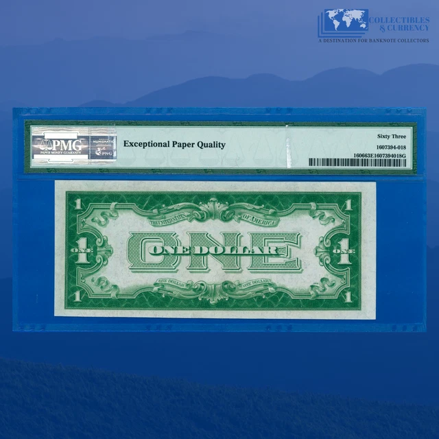 Fr.1606 1934 $1 One Dollar Silver Certificate B/A Block, PMG 63 EPQ #25673 2