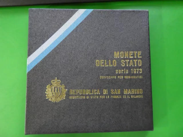 San Marino, KMS 1973, Monete Dello Stato Serie, original