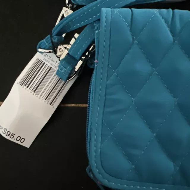VERA BRADLEY RFID All in One Crossbody BAHAMA BAY NEW WITH TAGS. Color ...