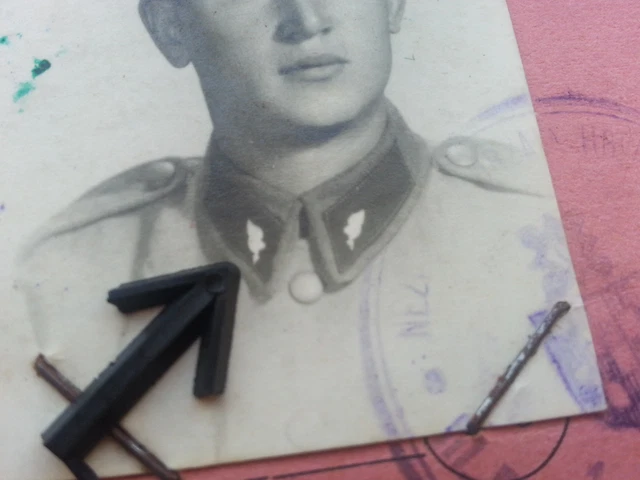 CROATIA ww2 NDH photo rare badge Croatian