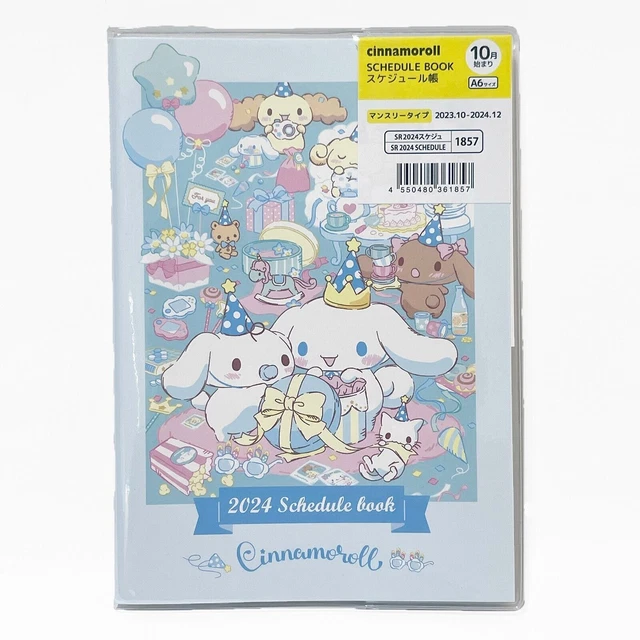 SANRIO CINNAMOROLL 2024 A6 Planner Schedule Book Diary Kawaii Japan