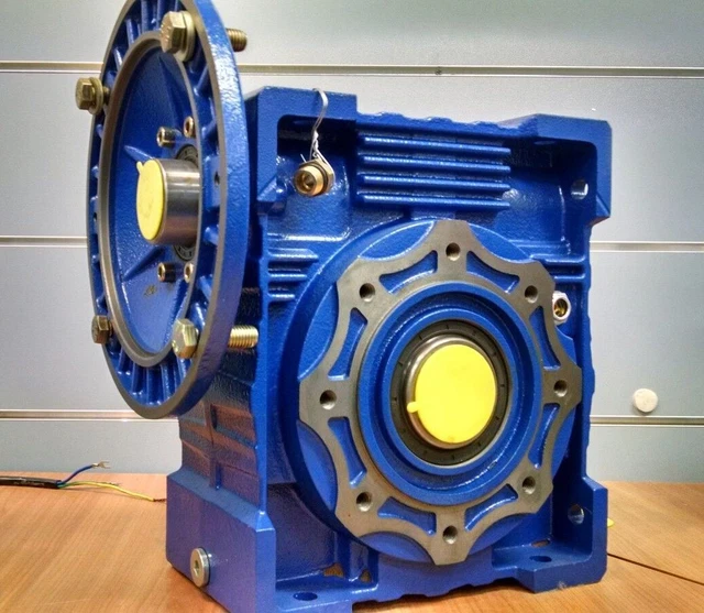 WORM DRIVE GEARBOX NMRV090 25:1 ratio B5 Flange 19mm input shaft Speed ...