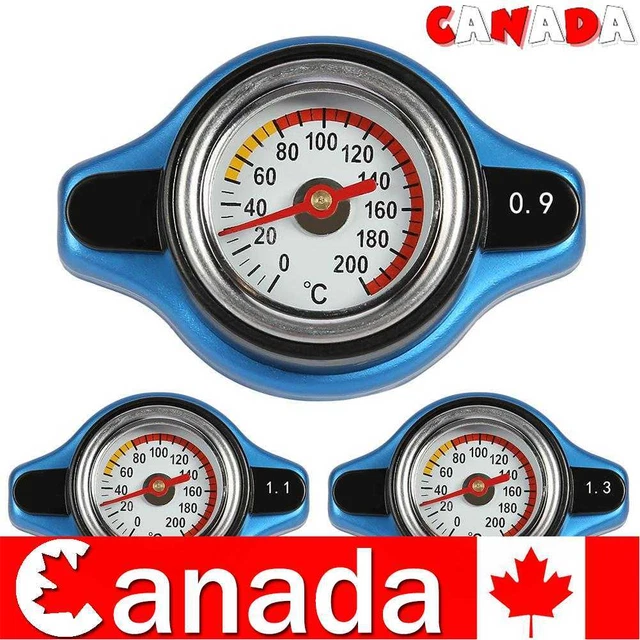 Big Head Car Radiator Cap Tank Cover Water Temperature Meter Thermostatic Gauge