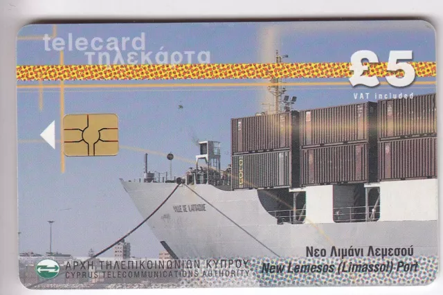 Europe  Telecarte / Phonecard .. Ile Chypre 5£ Bateau Boat 10/99 Chip/Puce