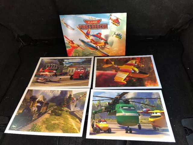 Disney Collection Planes Fire & Rescue  LE 4 pc LITHOGRAPH SET