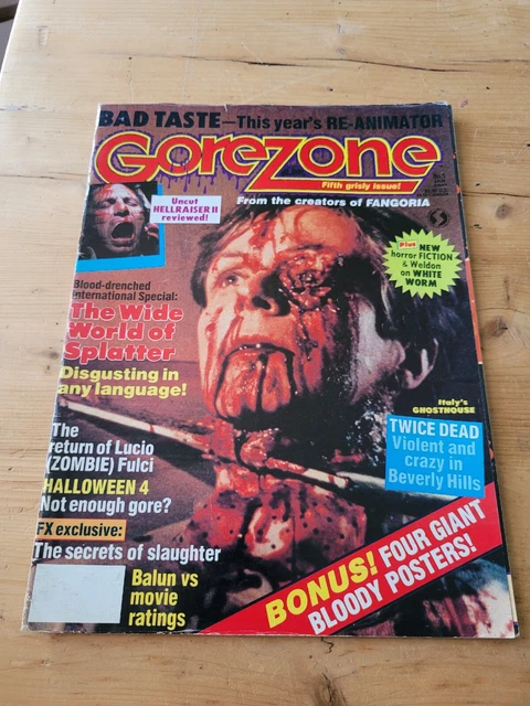 Gorezone # 5 - Horror Magazine missing Posters Gorezone # 5 - Horror Magazine missing Posters
