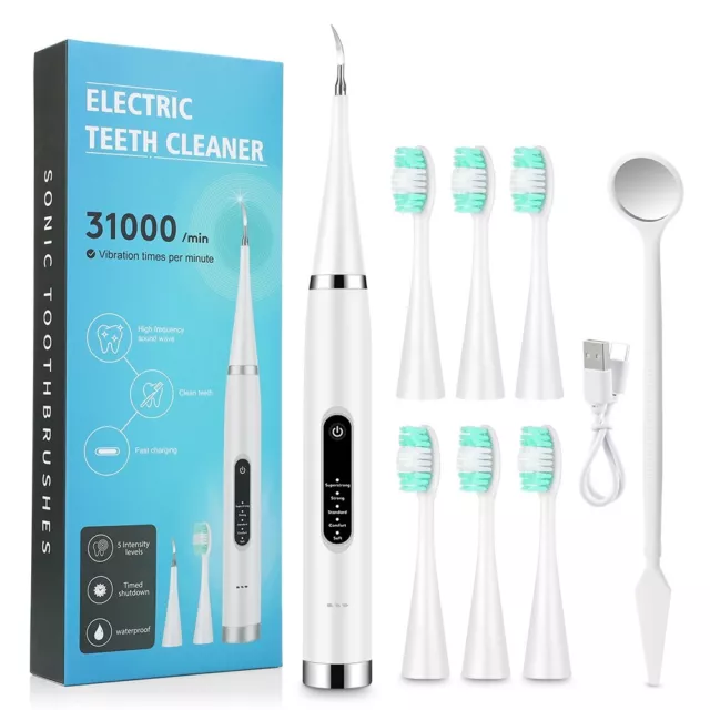 Electric Dental Scaler Calculus Remover Teeth Plaque Cleaner Teeth Whitening