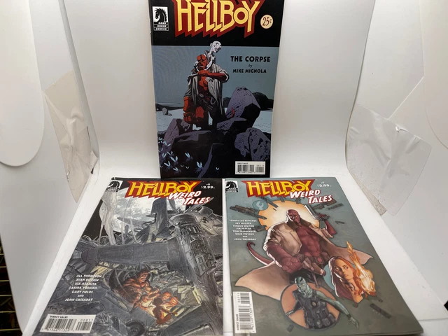 Lot Of 3 Hellboy Dark Horse Comics Comic Books
