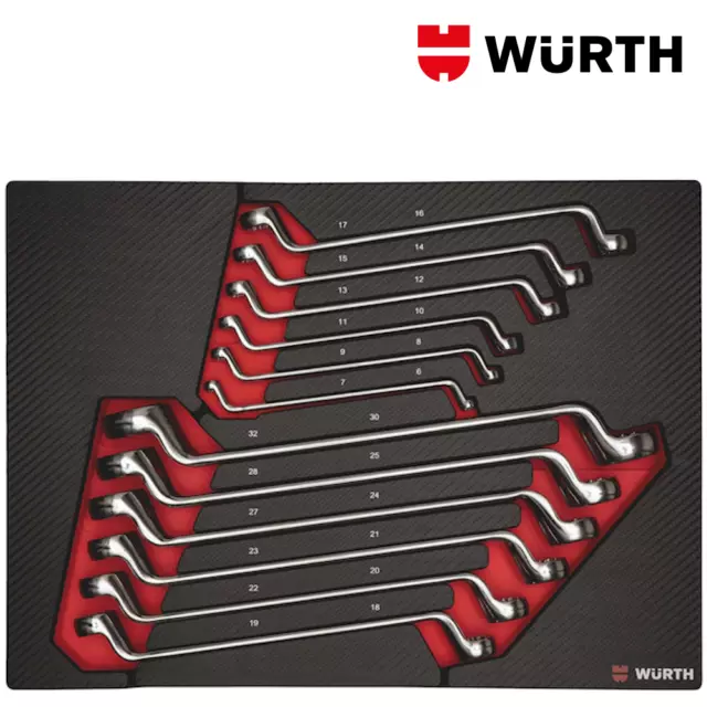 Chiavi Inglesi Poligonali per Carrello Tappetino Set 12pz - WÜRTH 0965905405 2