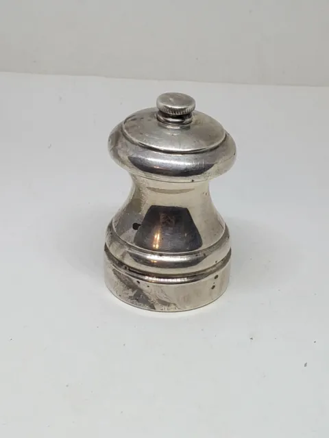 Vintage Tiffany & Co Sterling Silver Pepper Mill Grinder Made In Italy
