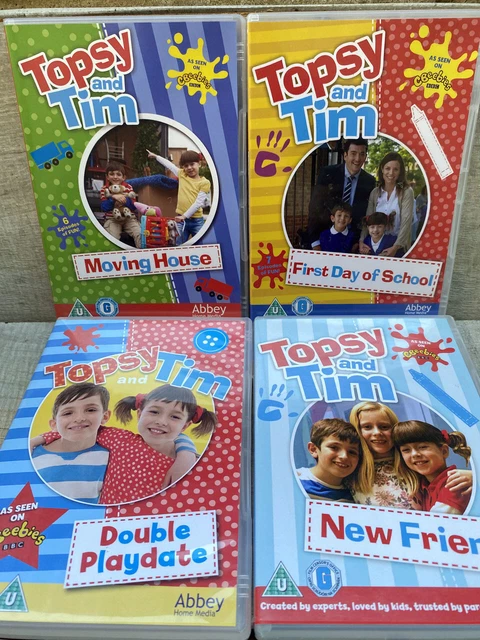 4 DVD TOPSY and TIM New Friend Double Playdate 25 Episodes CBeebies 275 ...
