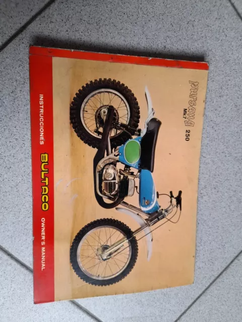 BULTACO pursang 250 mk7  libretto uso e manutenzione