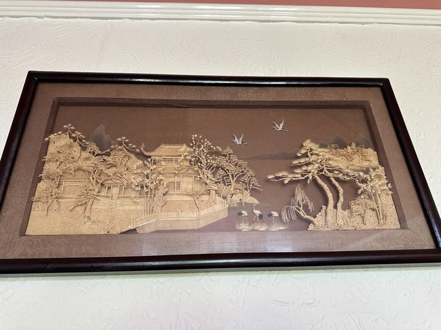 Chinese Raunmu Hua cork art