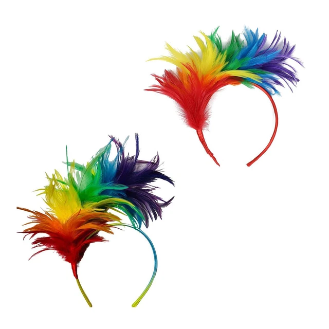 Feather Headband Fascinator Boho Fashion for Cosplay Birthday Party Banquet
