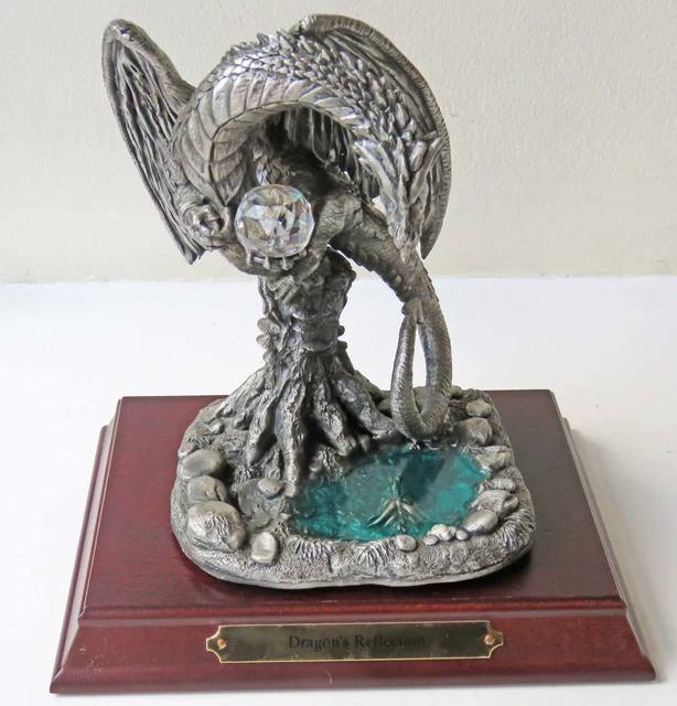 Tudor Mint : Myth & Magic: The Dragons Reflection 2001 Large Pewter Figure
