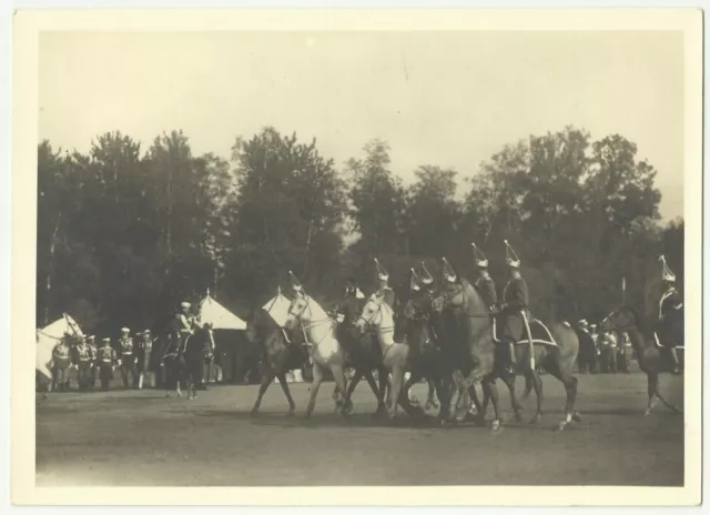 Vintage Photo.Russian Emperor Nicholas II on the maneuvers of his troops.