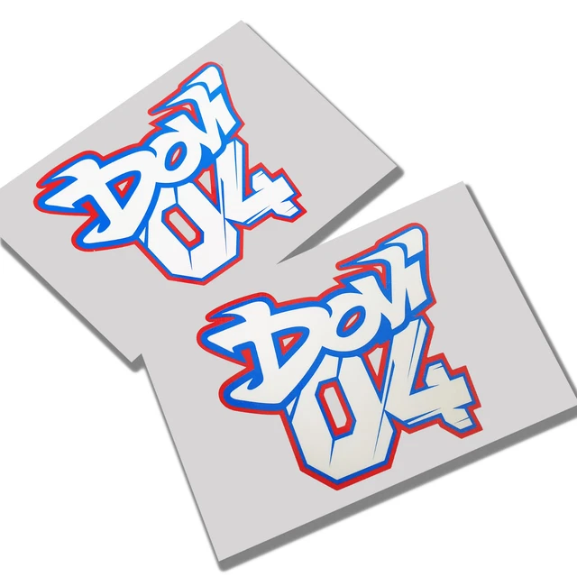 thumbnail image 2 of Andrea Dovizioso Desmo Dovi #04 Number Sticker - 155mm X 100mm Decal 2 of 5