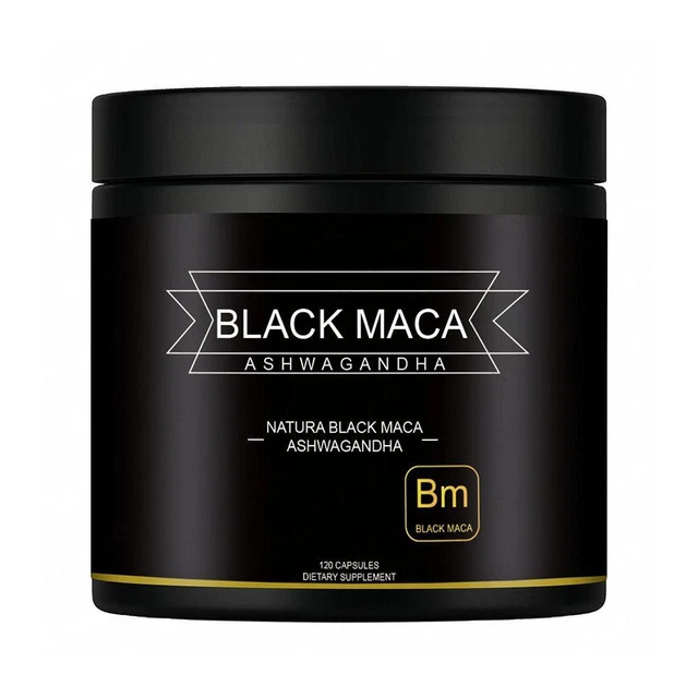 Black Maca Root 1000mg + Ginseng – 90 Vegan Tablets For Energy, Libido & Sex Drive